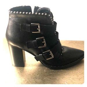 Steve Madden Humble Fabric Pointed Toe Ankle Boots